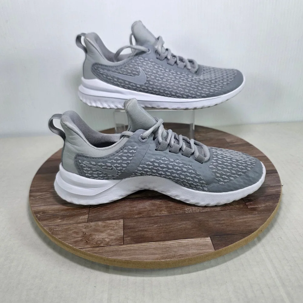 Nike Renew Rival Shoes Mens 6.5 Gray Mesh Low Top Running Sneakers AA7411-006‎